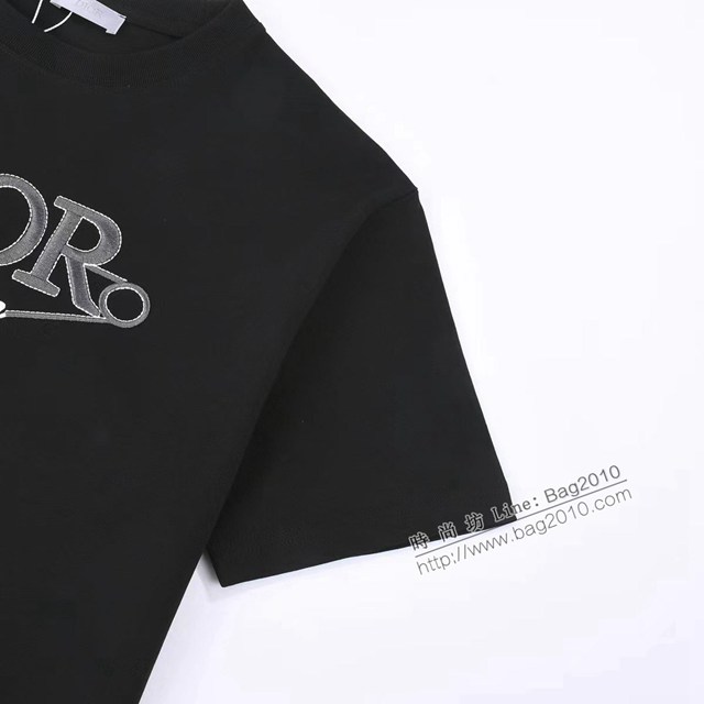 Dior專櫃迪奧2023SS新款刺繡T恤 男女同款 tzy2764